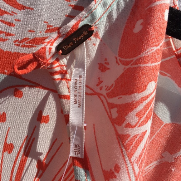 Free People ‘Tangerine Dream’ Orange and White Floral Maxi Dress - Picture 7 of 8